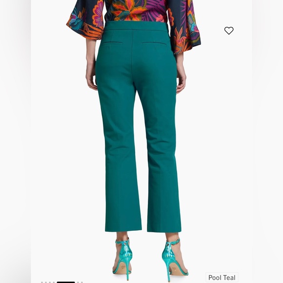 NWT Trina Turk Pool Teal Lulu dress pants slacks trousers -12 - Picture 7 of 10